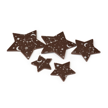 Modecor Formas Finas - Estrelas Chocolate Negro 25x5 un