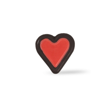 Decoraes de Chocolate Dobla - Heart dark red 235 un