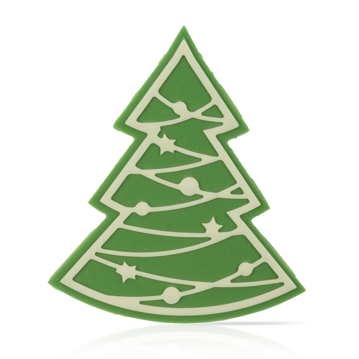 Dobla Figuras Finas - Christmas tree green layered 72 un