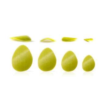 Dobla Folhas e Petalas - Curvy spots green 288 un