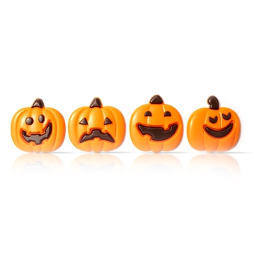 Decoraes de Chocolate Dobla - Pumpkin Face Assortment 90 un