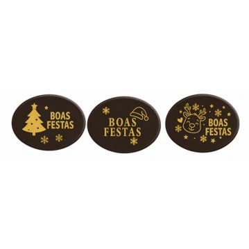 Modecor Chocolate Negro Boas Festas 45mm 3 Modelos 2x24 un