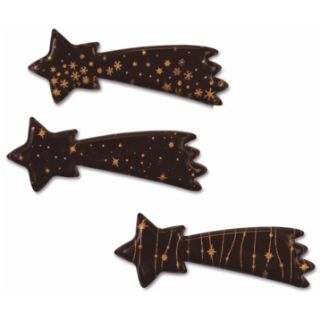Estrelas Brilhantes Chocolate Negro Modecor 70x70x30mm 60 un