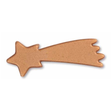 Estrelas Cometa Douradas Chocolate Branco Modecor 70x30mm 60 un