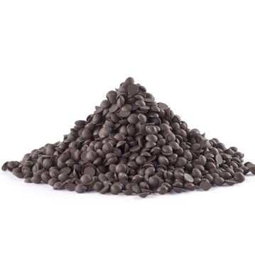 Pepitas de Chocolate Puro Negro 59% Cacau Abedul com Edulcorante Chips 7 Eurocao 2x6kg
