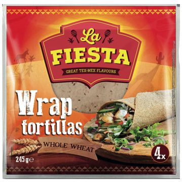 Wraps Tortilla bl� complet 25cm La Fiesta 18x4 unit�