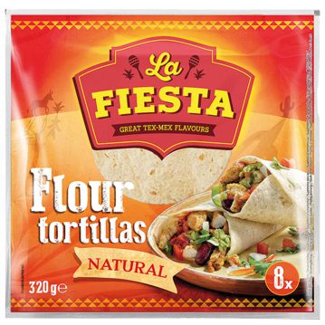 Wraps Tortilla Natural 20cm La Fiesta 14x8 unit�