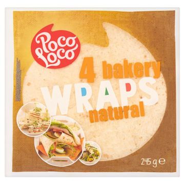 Wraps Tortilla Natural 25cm Poco Loco 18x4 unit�