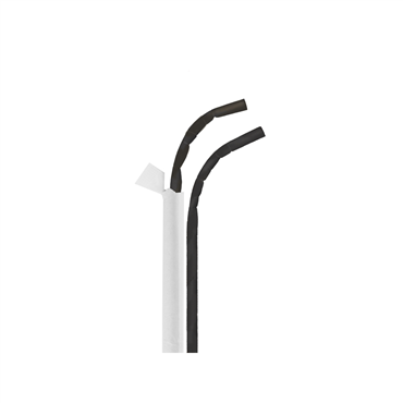 Palhinha Flexivel em Papel Embrulhada Individualmente - Preto  6x230mm 250un