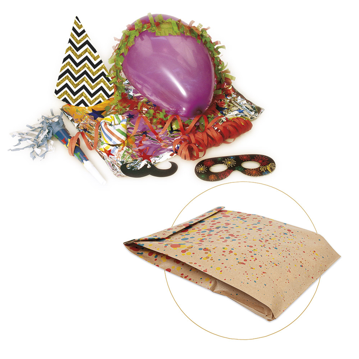 Kit Happy New Year em Saco Individual Kraft 260+80x350mm Black Jack 1 un