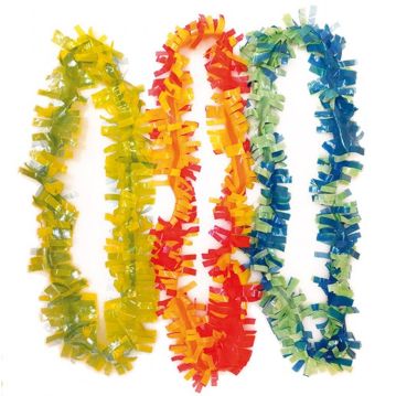 Colar Havaiano PEHD Cores Sortidas 70x900mm 25 un