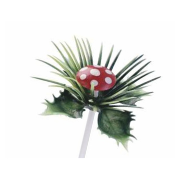 Decora��o em Pl�stico Cogumelo Natal 35mm Modecor 144 un