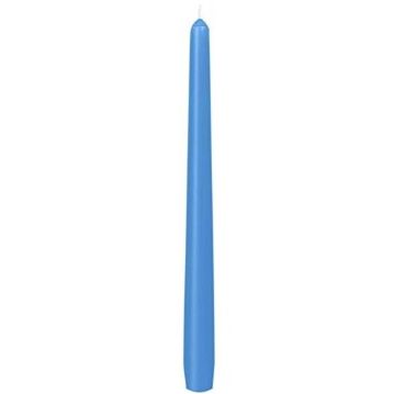 Vela Antique Duni 250x22mm Azul Pastel 2x50un