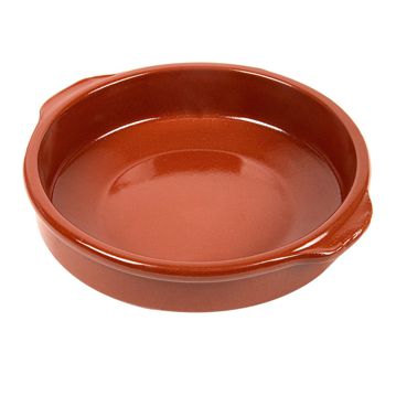 Caarola de Barro Castanho Avermelhado com Asas 850ml 200x50mm 8 un