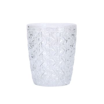 Copo de Vidro Vintage Transparente para Bebidas 300ml 82x100mm 6 un