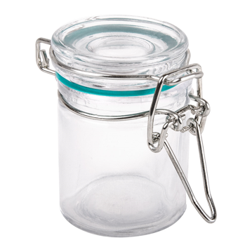 Frasco de Vidro com Tampa Clip 45ml 45x60mm 96 un