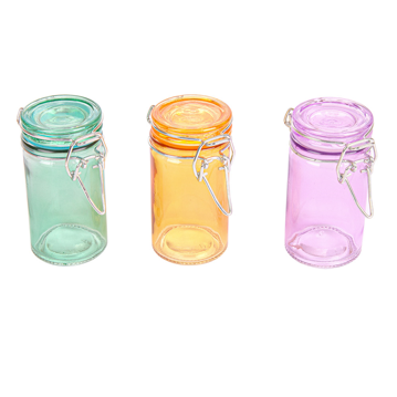 Frasco de Vidro com Tampa Clip 70ml 45X86mm 96 un