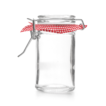 Frasco de Vidro com Tampa Clip e Papel Vichy 45ml 45x60mm 96 un