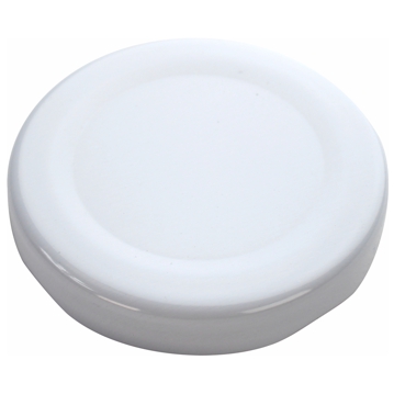 Tampa metlica branca para Garrafa de Vidro Transparente Quadrada 300ml 60x60x150mm 52 un