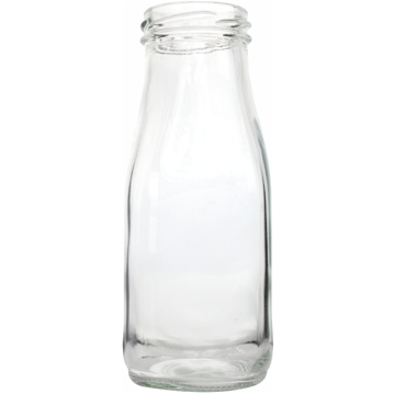 Garrafa de Vidro Transparente Quadrada 300ml 60x60x150mm 48 un