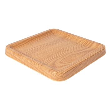 Prato Melamina Quadrado Idntico a Madeira 230x230x22mm 4 un