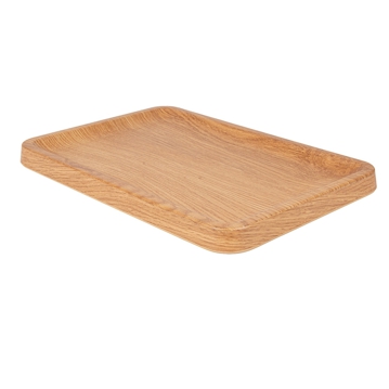 Prato Melamina Retangular Idntico a Madeira 342x220x22mm 1 un