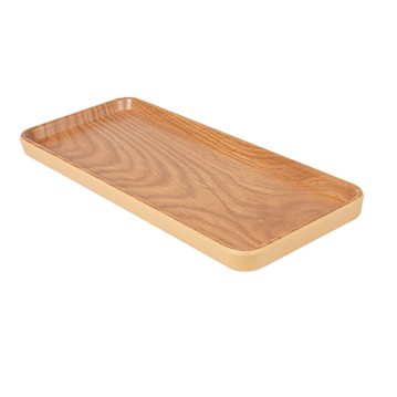 Bandeja Melamina Retangular Idntico a Madeira 285x120x20mm 4 un