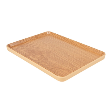 Bandeja Melamina Retangular Idntico a Madeira 285x200x20mm 4 un