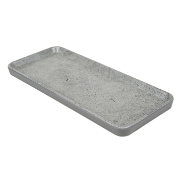 Bandeja Melamina Retangular Idntico a Cimento 285x120x20mm 4 un