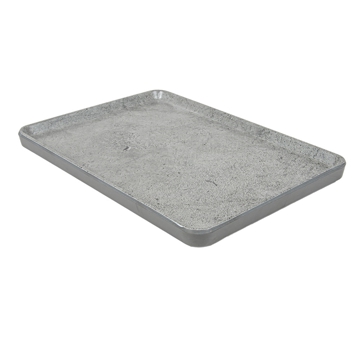 Bandeja Melamina Retangular Idntico a Cimento 285x120x20mm 4 un