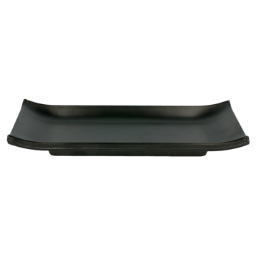 Prato rectangular Sushi Melamina Preto 224x95mm 18 un