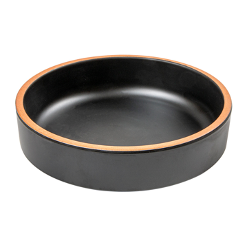 Prato Fundo Melamina Preto 153x43mm 450ml 12 un