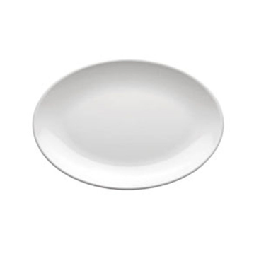 Prato Oval Melamina Branco 230x160mm 6x12 un
