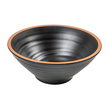 Tigela Melamina Preto 184x75mm 850ml 12 un