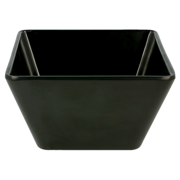 Tigela Oval Melamina Preto 700ml 130x130x70mm 6 un