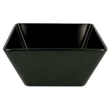 Tigela Oval Melamina Preto 1700ml 180x180x85mm 6 un