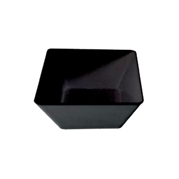 Tigela Oval Melamina Preto 6700ml 300x300x115mm 4 un