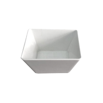 Tigela Oval Melamina Branco 700ml 130x130x70mm 6 un