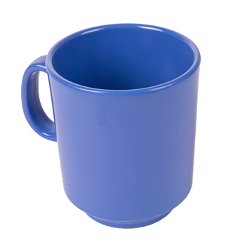Caneca Caf Melamina Azul 240ml 80x90mm 12 un