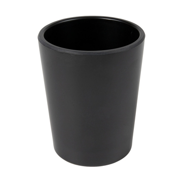Copo Melamina Preto 240ml 75x92mm 6 un