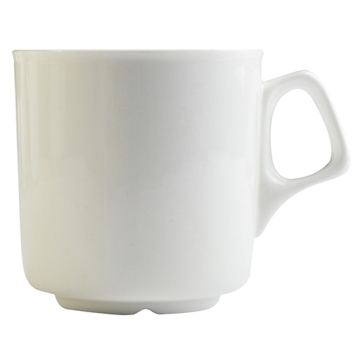 Tasse en porcelaine blanche Cafe Mug 300ml 6 unit�