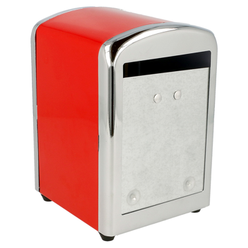 Suporte Guardanapo L em Inox Vermelho 105x97x140mm 1 un