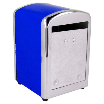 Suporte Guardanapo L em Inox Azul 105x97x140mm 1 un