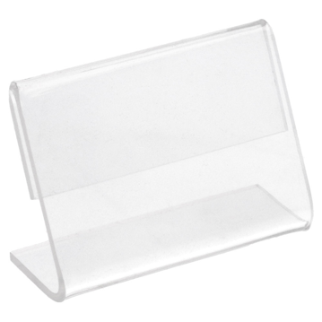 Cavalete PVC Transparente Porta-Etiquetas 60x40mm 1 un