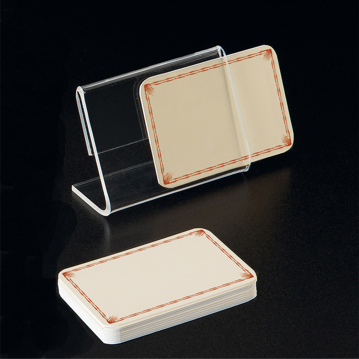 Cavalete PVC Transparente Porta-Etiquetas 100x75mm 1 un