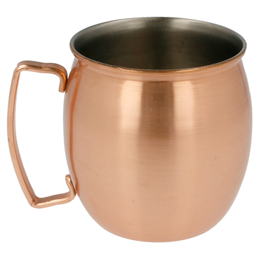 Mini Caneca Moscow em inox/cobre 420ml 80x90mm 6 un