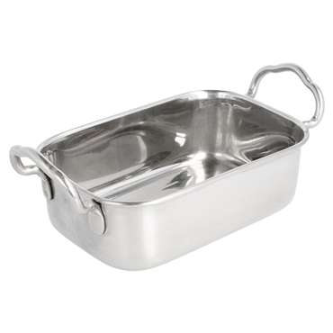 Mini Tacho Rectangular em inox 145x95x45mm 6 un