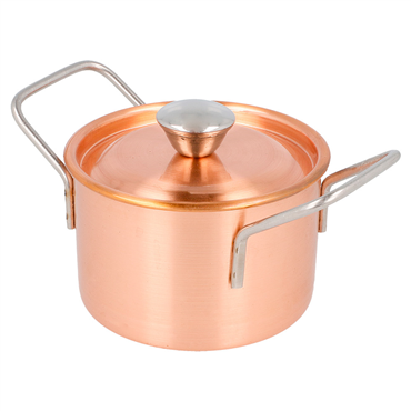 Mini Panela em Inox Cobre com Asas 90x60mm 6 un