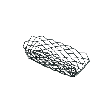 Cesta em Ao Preto Rectangular 255x125x60mm