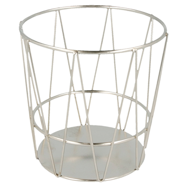Cesta em Inox Grissinos Estilo Toscano 115x115mm 24 un